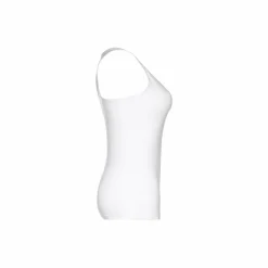 TH Clothes 30119 - T-shirt sans manches en coton pour femme. Couleur blanche