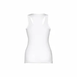 TH Clothes 30119 - T-shirt sans manches en coton pour femme. Couleur blanche