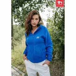 TH Clothes 30165 - Veste polaire ceinturée en polyester pour femme