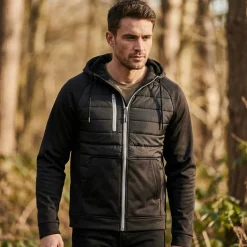 TOMBO TL575 - Veste Softshell Matelassée Unisexe à Capuche
