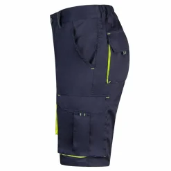 Velilla 36018 - Bermuda stretch bicolore, multipoches (240g/m²), en coton (46%), EME (38%) et polyester (16%)