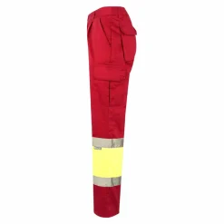 Velilla 36052 - Pantalon bicolore en sergé (210g/m²), doublé, multi-poches, en coton (20%) et polyester (80%)