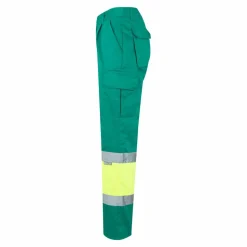Velilla 36052 - Pantalon bicolore en sergé (210g/m²), doublé, multi-poches, en coton (20%) et polyester (80%)