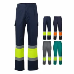 Velilla 36138 - Pantalon bicolore en sergé (190g/m²), en coton (20%) et polyester (80%)
