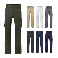 Velilla 36008 - Pantalon stretch, multipoches (290g/m²), en coton (46%), EME (38%) et polyester (16%)