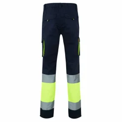 Velilla 36087 - Pantalon stretch multipoches bicolore (240g/m²), en coton (46%), EME (38%) et polyester (16%)