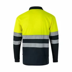 Velilla 36069 - Polo bicolore (160g/m²) à manches longues, en polyester (100%)