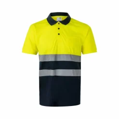 Velilla 36141 - Polo Bird-eye (140g/m²) à manches courtes, en polyester (100%)