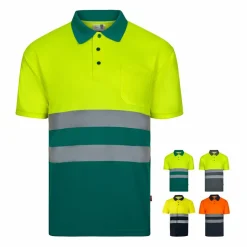 Velilla 36141 - Polo Bird-eye (140g/m²) à manches courtes, en polyester (100%)
