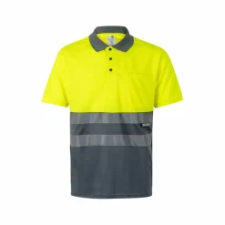 Velilla 36063 - Polo piqué bicolore (160g/m²) à manches courtes, en polyester (100%)