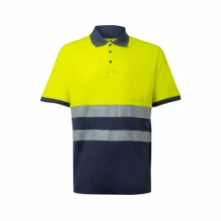 Velilla 36100 - Polo piqué bicolore (150g/m²) à manches courtes, en coton (55%) et polyester (45%)