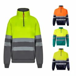 Velilla 36149 - Sweatshirt bicolore (300g/m²) en polyester éponge (100%)