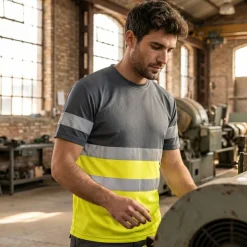 Velilla 36094 - T-shirt technique bicolore (140g/m²), en polyester (100%)