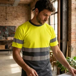 Velilla 36093 - T-shirt technique bicolore (140g/m²), en polyester (100%)
