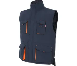 VELILLA V5902 - GILET MATELASSÉ BICOLORE MULTI-POCHES
