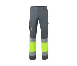 VELILLA V3030 - Pantalon Multipoches Bicolore Haute Visibilité