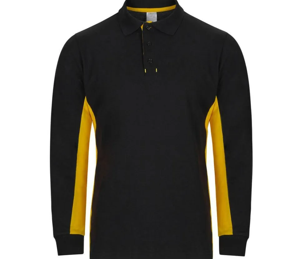 VELILLA V5514 - POLO BICOLORE MANCHES LONGUES