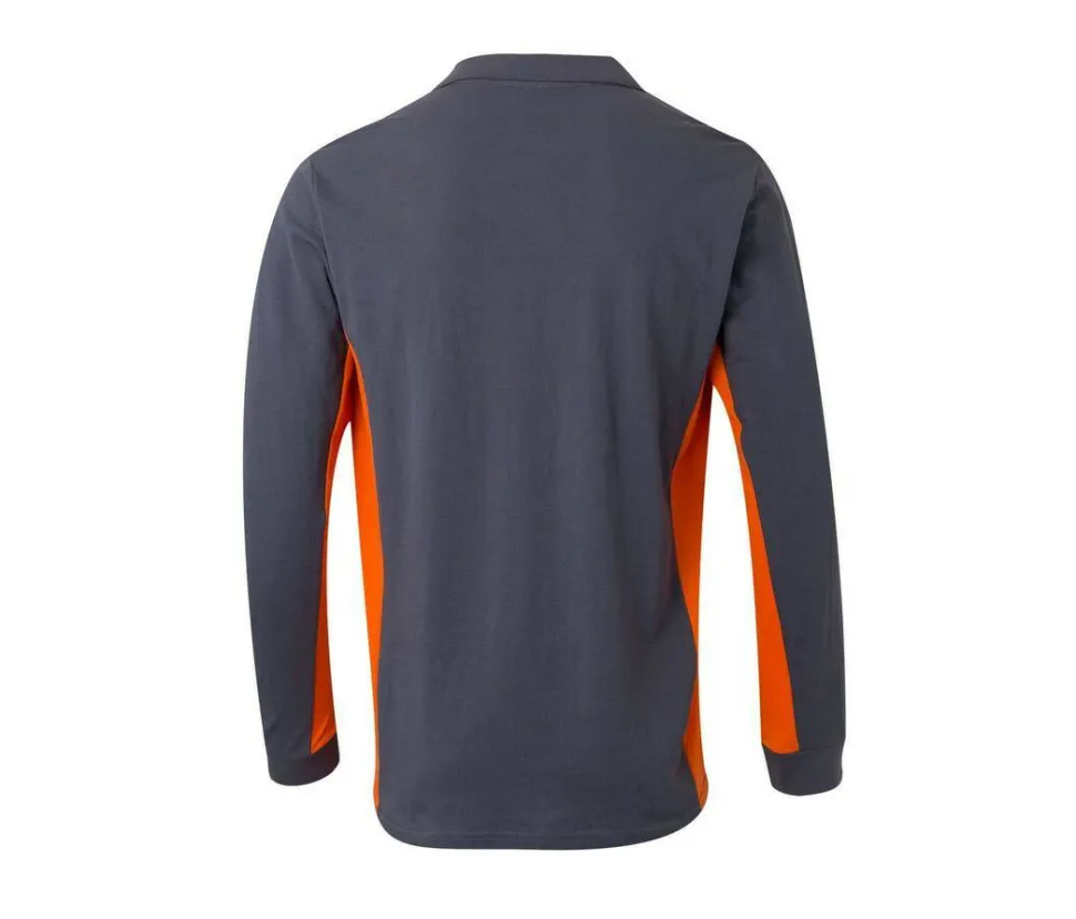 VELILLA V5514 - POLO BICOLORE MANCHES LONGUES