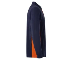 VELILLA V5514 - POLO BICOLORE MANCHES LONGUES