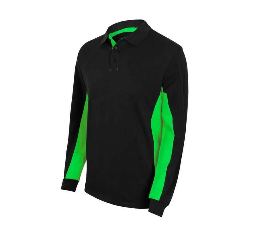 VELILLA V5514 - POLO BICOLORE MANCHES LONGUES