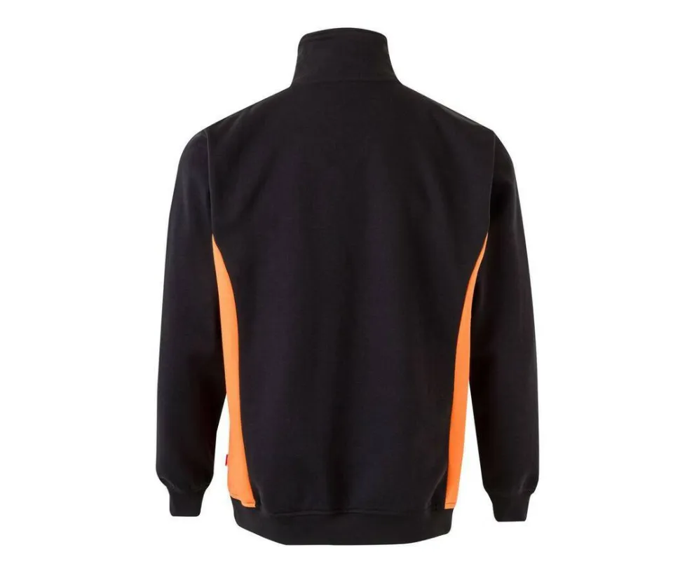 VELILLA V5704 - Sweat bicolore col zippé