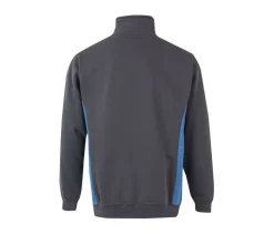 VELILLA V5704 - Sweat bicolore col zippé