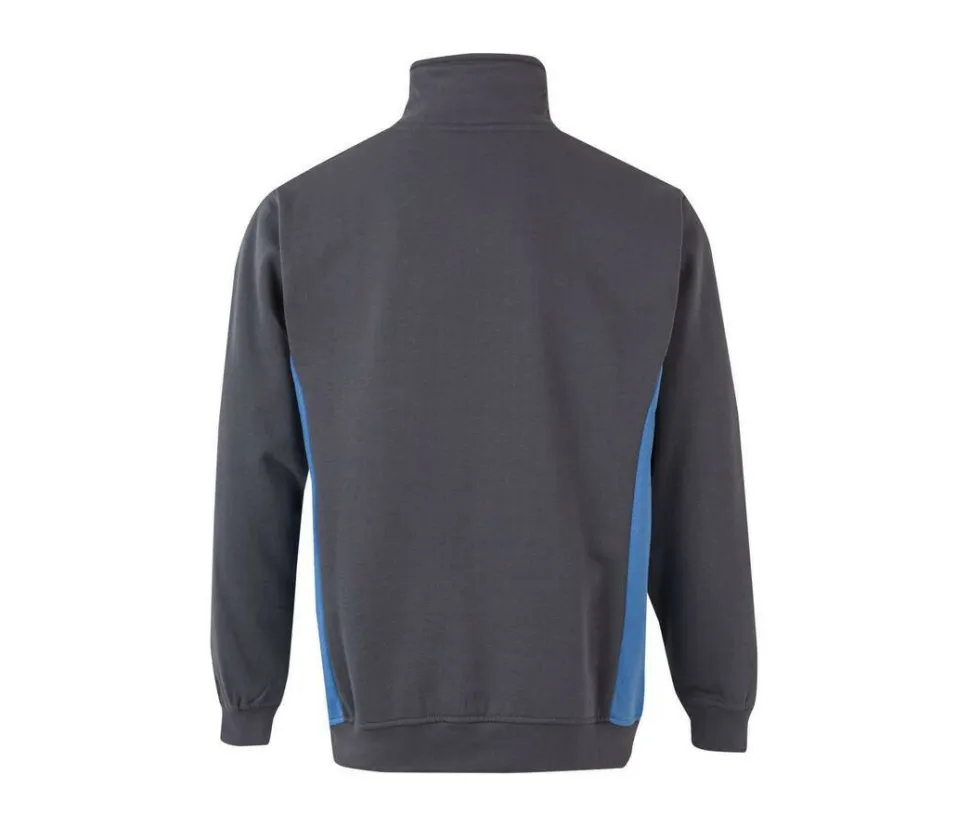 VELILLA V5704 - Sweat bicolore col zippé