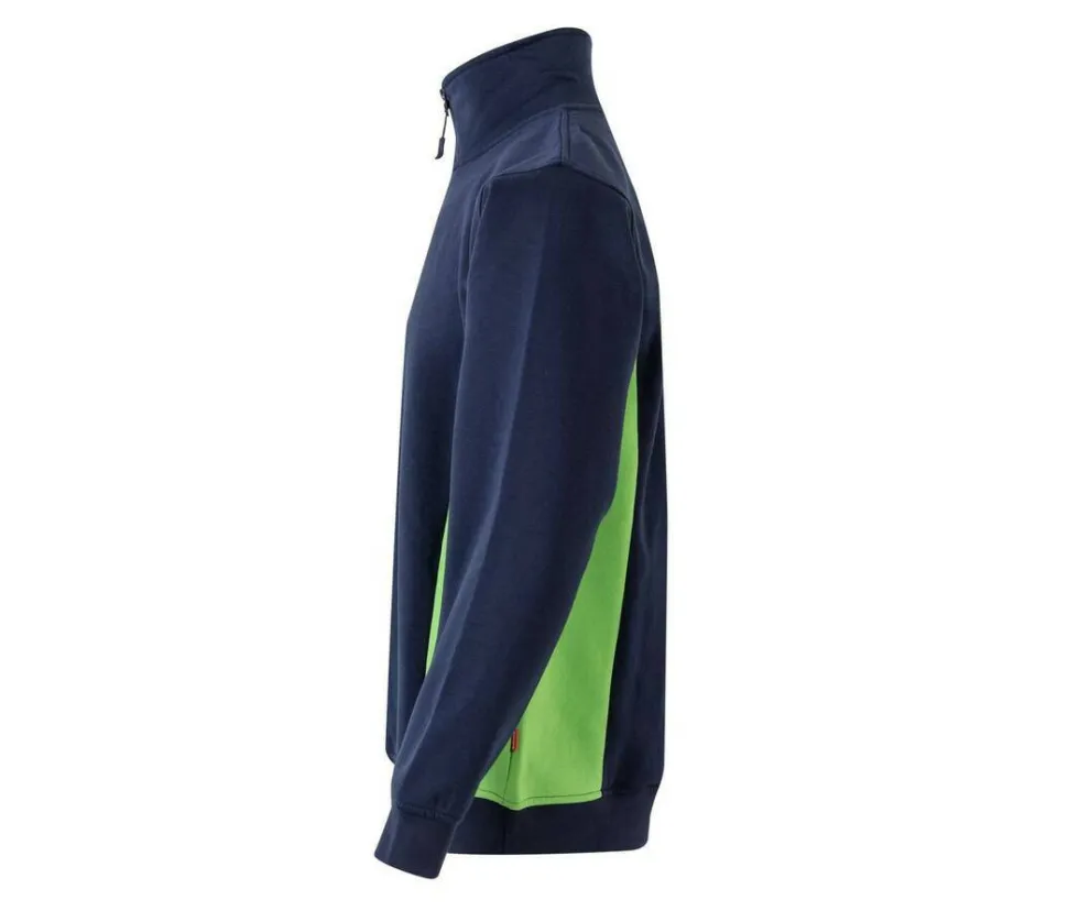 VELILLA V5704 - Sweat bicolore col zippé
