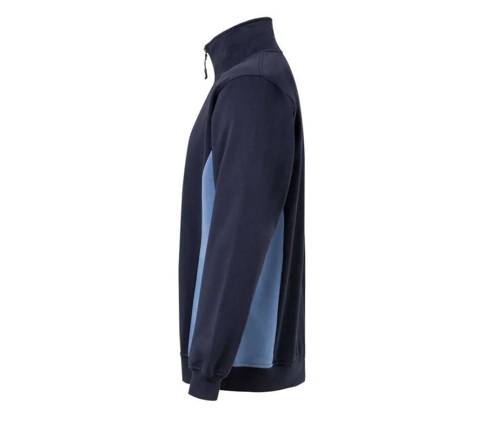 VELILLA V5704 - Sweat bicolore col zippé