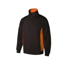 VELILLA V5704 - Sweat bicolore col zippé
