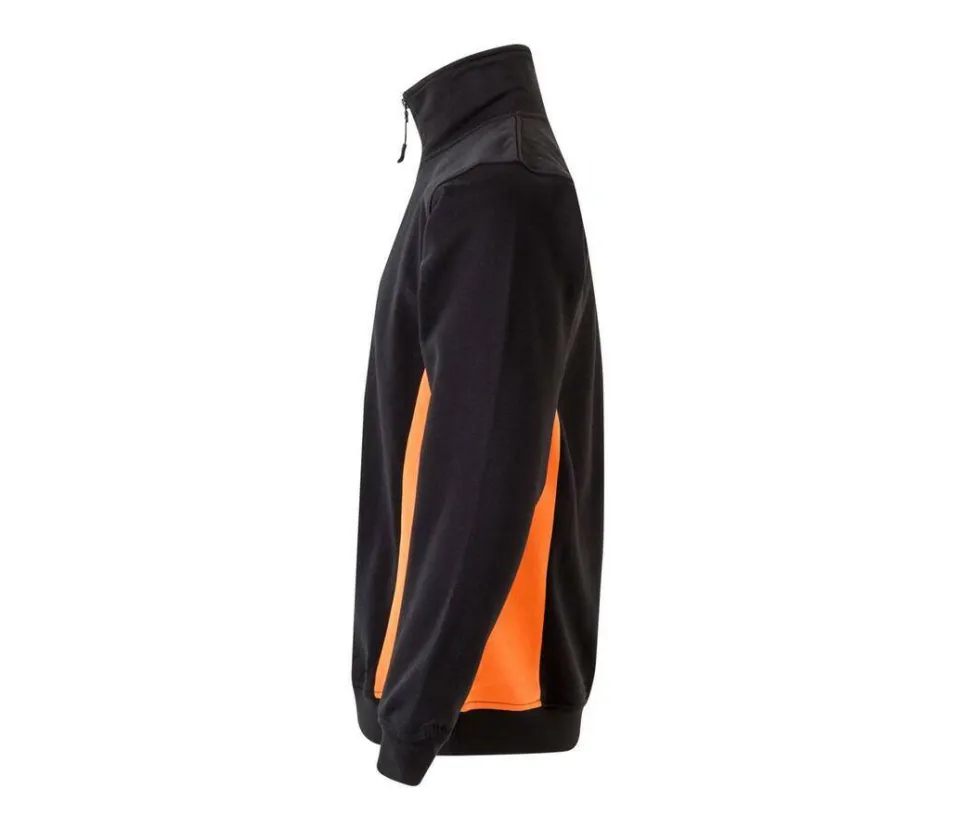 VELILLA V5704 - Sweat bicolore col zippé