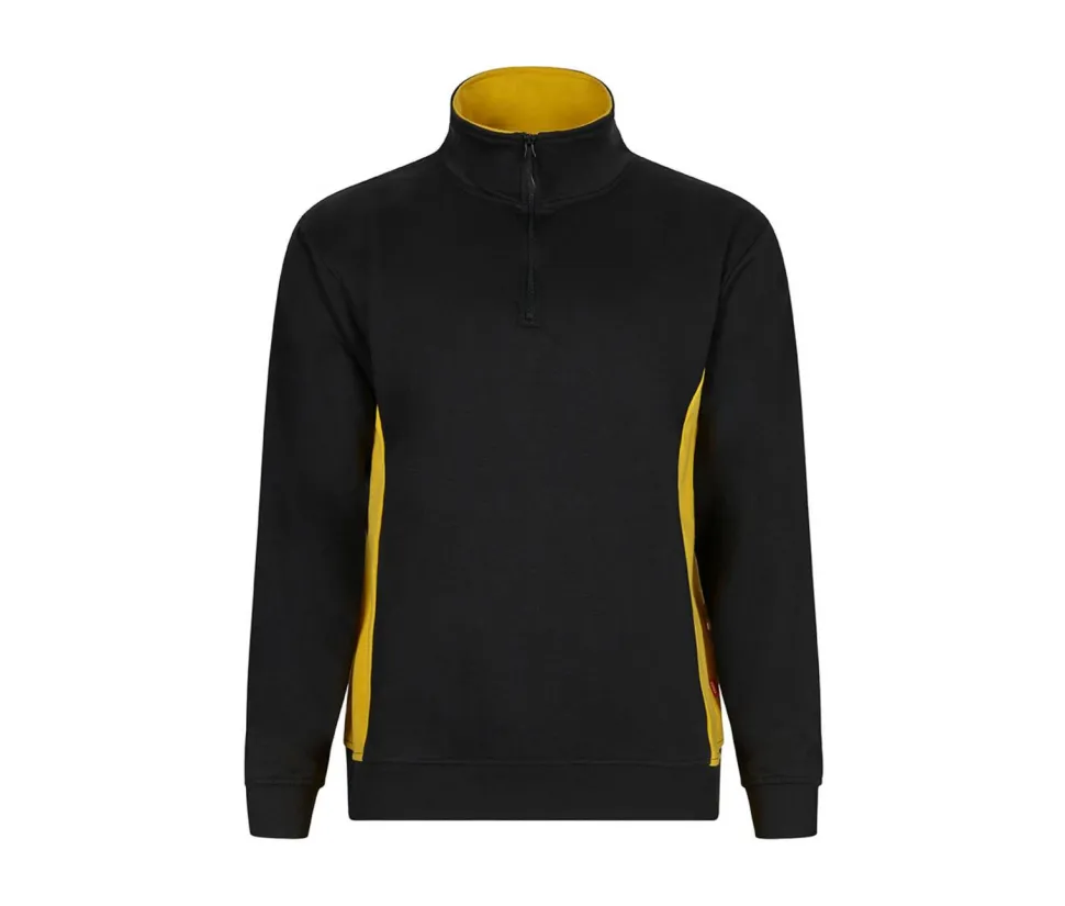VELILLA V5704 - Sweat bicolore col zippé