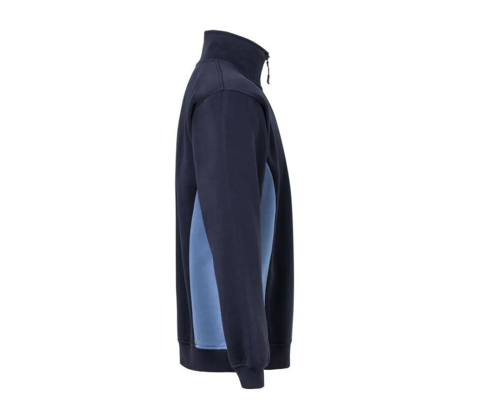 VELILLA V5704 - Sweat bicolore col zippé