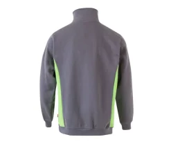 VELILLA V5704 - Sweat bicolore col zippé
