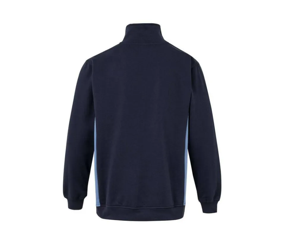 VELILLA V5704 - Sweat bicolore col zippé