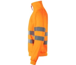 VELILLA V35702 - SWEAT COL ZIPPÉ HAUTE VISIBILITE