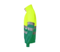 VELILLA V5701 - Sweat Col Zippe Bicolore Haute Visibilité
