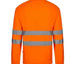 VELILLA V35614 - TEE-SHIRT ML EN COTON/POLYESTER HAUTE VISIBILITÉ