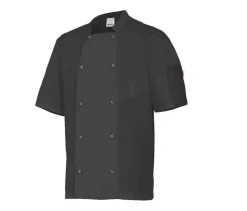 VELILLA V5205 - VESTE DE CUISINIER MC AVEC BOUTONS PRESSION