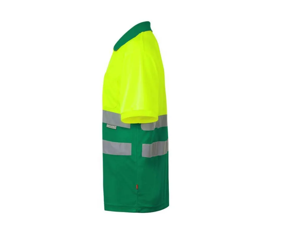 VELILLA VL173 - Polo Bicolore Manches Courtes Haute Visibilité