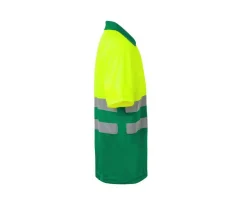 VELILLA VL173 - Polo Bicolore Manches Courtes Haute Visibilité