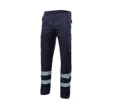 VELILLA V3014S - PANTALON STRETCH MULTIPOCHES À BANDES REFLECHISSANTES