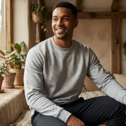 VESTI IT465 - Confortable Sweatshirt Col Rond Classique