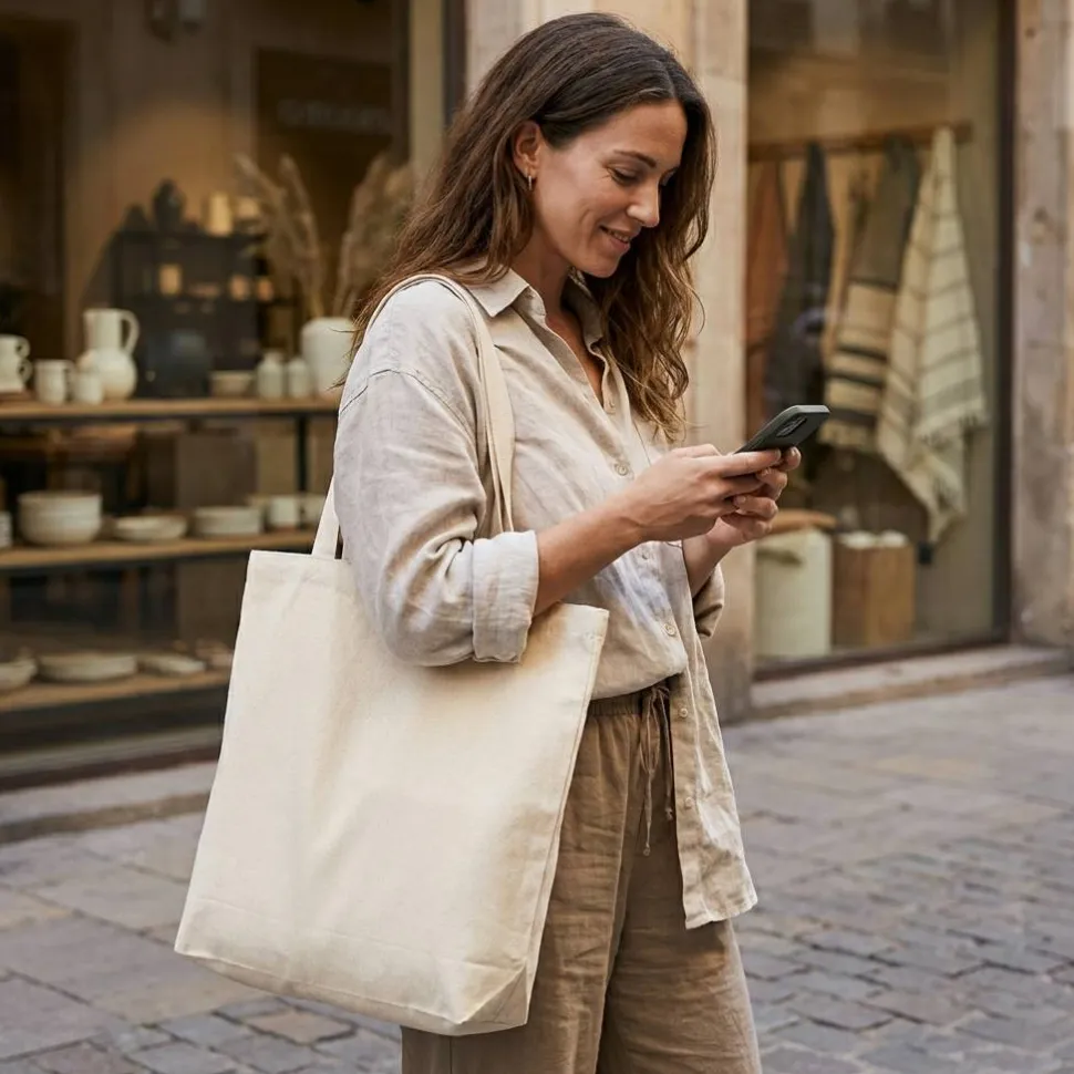 WESTFORD MILL WM965 - Maxi sac shopping en polycoton recyclé
