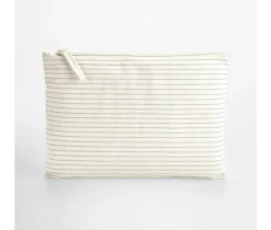 WESTFORD MILL WM253 - Pochette Accessoire en Coton Bio Rayé Élégant
