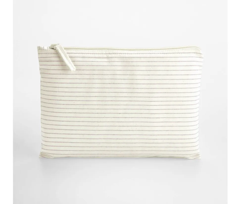 WESTFORD MILL WM253 - Pochette Accessoire en Coton Bio Rayé Élégant