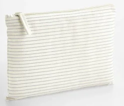 WESTFORD MILL WM253 - Pochette Accessoire en Coton Bio Rayé Élégant