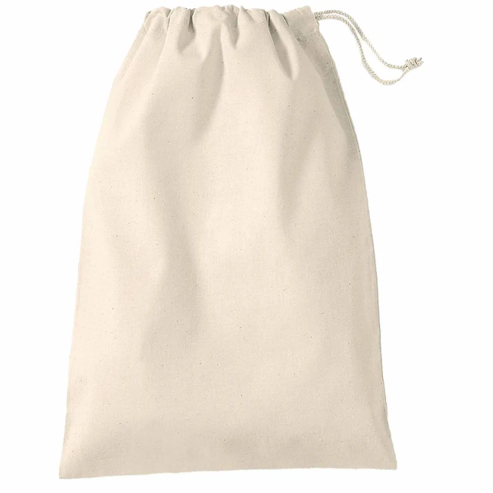 Westford mill WM216 - Sac Cordelette en Coton Premium - fermeture à cordon - différentes tailles