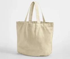WESTFORD MILL WM345 - Sac shopping ovale en coton recyclé délavé