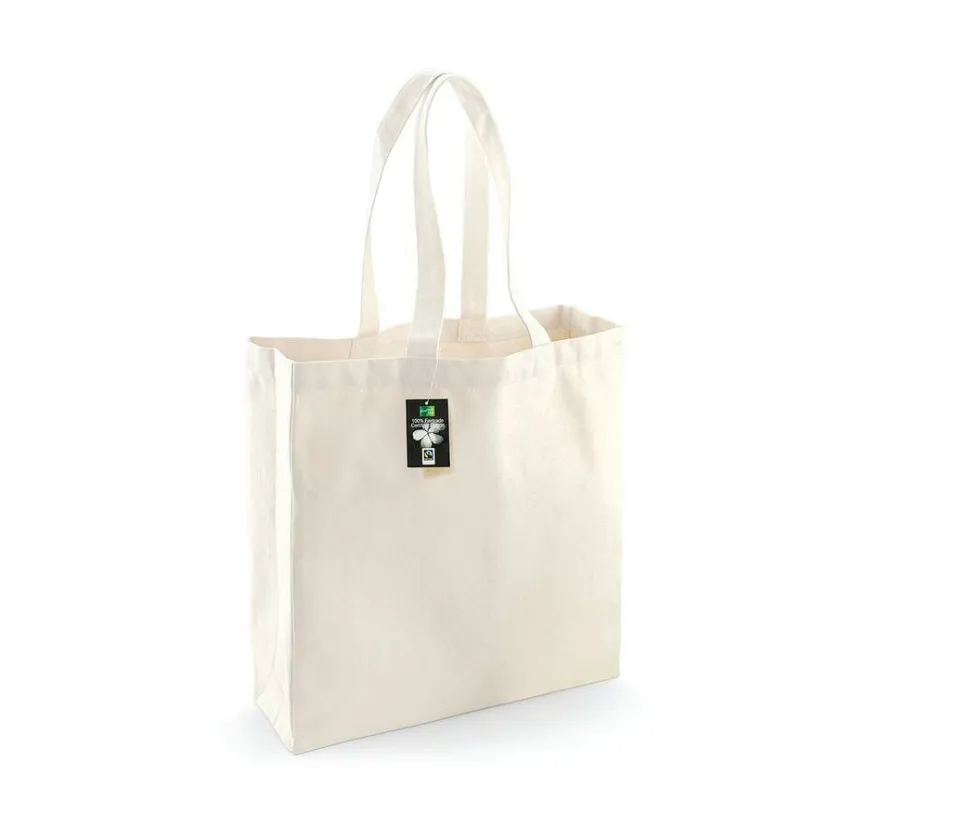 Westford mill WM623 - Sac Shopping 100% Coton Anses Longues